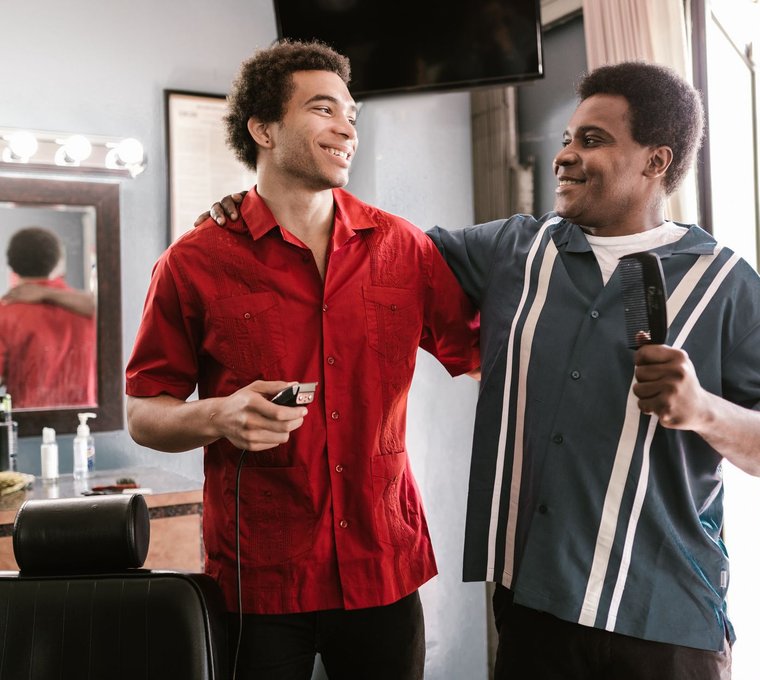 Un barbershop où l'on ne se presse pas